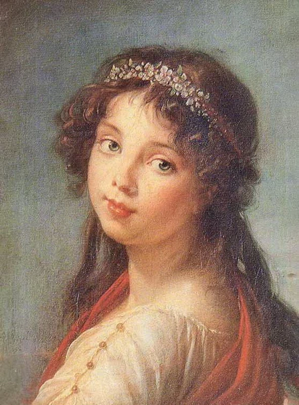 Ragazza in abito romano-Vigee Le Breun's Art Gallery